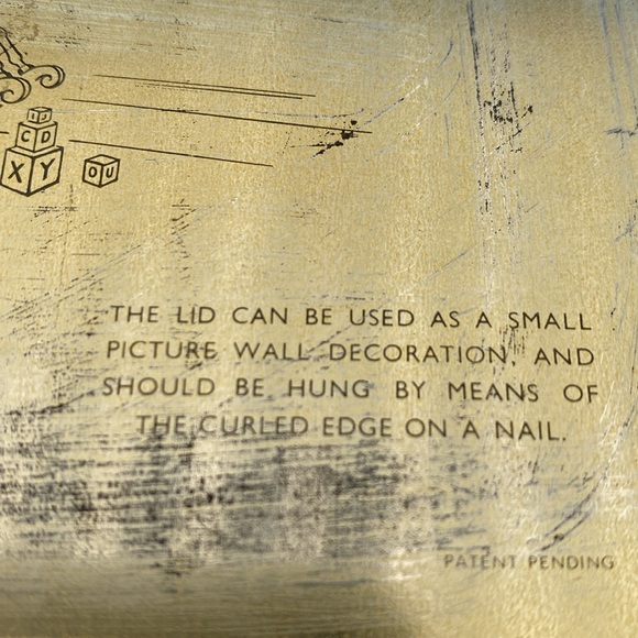 1946 Vintage Mary Had a Little Lamb Tin Box. Made in England. Nursery Rhymes - Picture 8 of 13